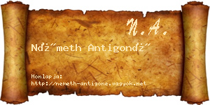 Németh Antigoné névjegykártya